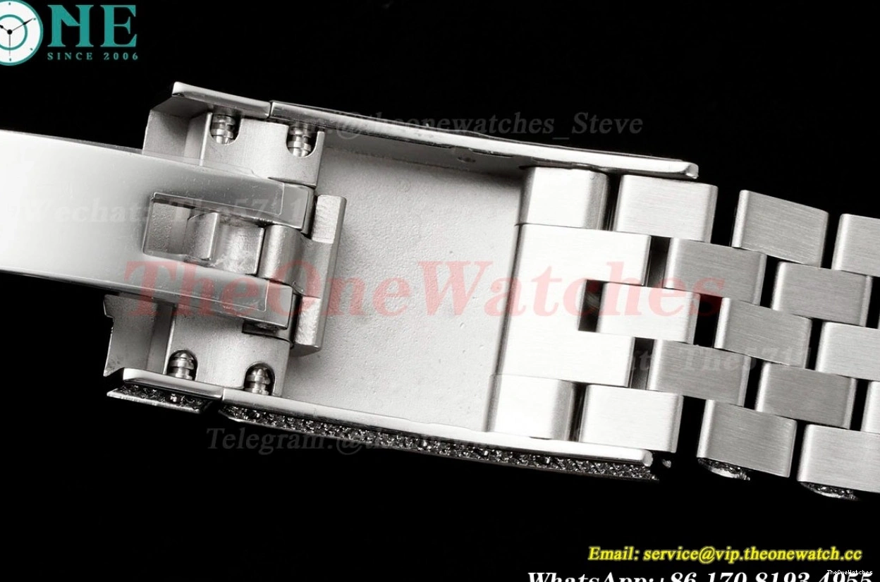 Diamonds A2824 SS GMF Datejust 41mm 904L SS Full Dia Stk 0223